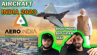 Made in India 🇮🇳 Aircraft and Jet 😱 | Walking around aircrafts at Aero India 2023|PAKISTAN REACTION