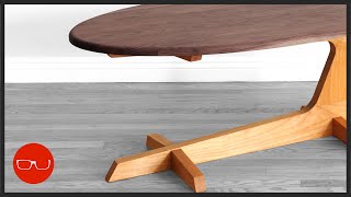 Mid Century Modern Cantilever Coffee Table Build | Woodworking