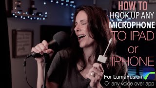 Hooking Up A Microphone To Your IPAD Or IPhone For Voice Over