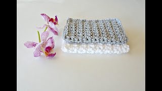 Beginner Crochet Wash Cloth Tutorial - Easy First Project