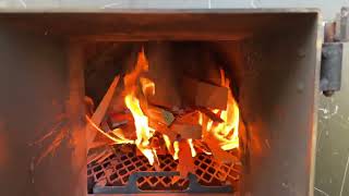 How to break in your sauna before use - first time heating running wood stove...