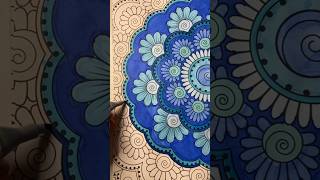 PART 12 blue flower mandala #art #shorts