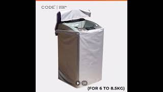 Code Washing Machine Cover Top Load For All Automatic Washing Machines - 6 To 8.5 Kg