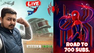 Game Boy Shubh is Live | BGMI | *NEW* Spider Man : No Way Home Mode in BGMI | Road To 700 subs. 🤩🔥🎮👍