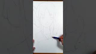 drawing Kaguya-sama Love is War with colored pencils #shorts