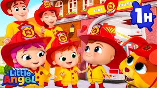 Learning At The Fire Station | Little Angel | Dance Party Songs 2024 🎤 Sing and Dance Along 🎶