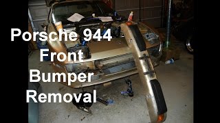 Porsche 944 Front Bumper Removal