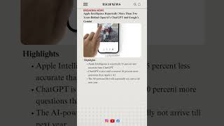 Apple Intelligence Reportedly More Than Two Years Behind OpenAI’s ChatGPT and Google’s Gemini #apple