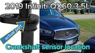 2019 Infiniti qx60 3.5L Crank sensor location