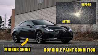 WORST PAINT CONDITION EVER ON A BRAND NEW 2020 LEXUS RC350 | PAINT CORRECTION & WET SANDING