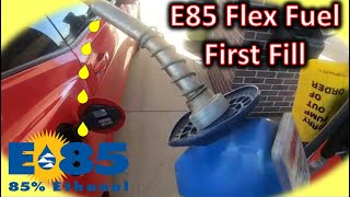 E85 First Fill Up & Reaction!!