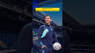 Starting in 2023, Messi immediately won a historic title #shorts #short #shortvideo #footballshorts