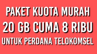 BARU!!! paket data telkomsel murah 20gb cuma 8ribu simpati as