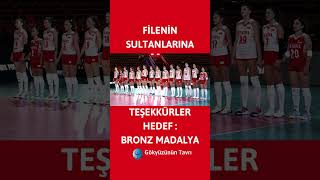 Filenin sultanlarına teşekkürler. Finalde değiliz,hedef olimpiyat bronz madalyası #fileninsultanları