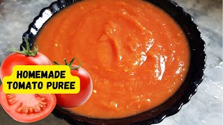 HomeMade Easy Tomato Puree Recipe By Pakao Or Khao