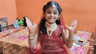 Krishnastami special little Radha Rani make up/ Janmashtami special Radha Rani make up 😍