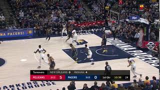 1st Quarter, One Box Video  Indiana Pacers vs  New Orleans Pelicans