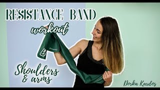 Resistance Band Shoulder and Arm Workout | No Gym No Problem!