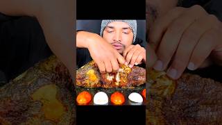 WHOLE FISH FRY EATING😋😻 #mukbang #asrm #eatingshow #fishingvideo#fishcurry fry