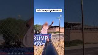 Great Trump Sign Prank #shorts #short