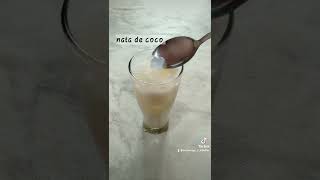 Es Susu Nata de Coco #fyp #foryoupage #tiktokviral #video #resep #recipe #baverage #howtomakemilkice