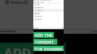 How to create a file and share it via torrent #shorts #short #shortsvideo #shortvideo