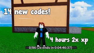 14 New Codes On Double Xp In Blox Fruits Roblox!