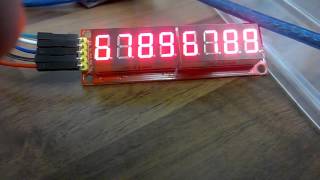 MAX7219 7 SEGMENT LED DISPLAY 1 TO 8 ARDUINO  3 with code