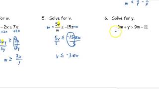 U7D3- literal inequalities