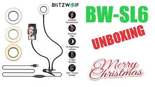 BlitzWolf® BW-SL6 Clip Selfie Ring - UNBOXING (by Banggood)