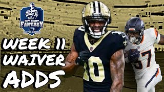 Week 11 Top Waiver Wire Adds | *LIVE* Q&A