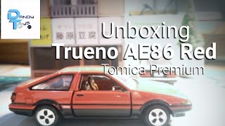 Unboxing Video of Tomica Premium Trueno AE86 Red