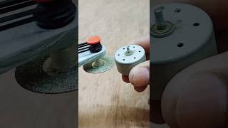 Poor DC motor get opened by DIY Dimond saw ⭐ #electronic #experiment #science