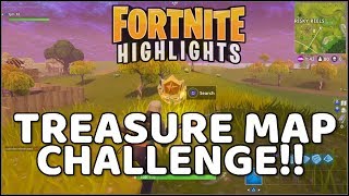 Fortnite : Risky Reels Treasure Map Solved!! (Week 2 Challenges!!)