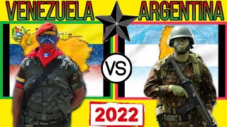 VENEZUELA and ARGENTINA Military Strengths Comparison (2022)