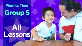 Group 5: All Videos | Phonics Time with Masa and Junya | Made by Red Cat Reading