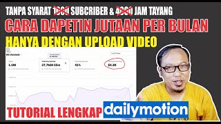 🔥TUTORIAL LENGKAP CARA MENJADI CONTENT CREATOR DI DAILYMOTION [PLATFORM STREAM MIRIP YOUTUBE]🔥