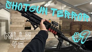 Shotgun Terror 9 at Area 077, Airsoft Shotgun gameplay with HPA TM M870,Best Airsoft Shotgun, CQB