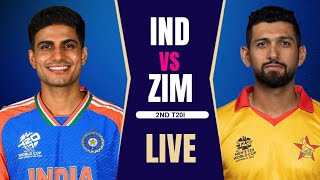 INDIA VS ZIMBABWE 2ND T20 LIVE MATCH SCORES AND COMMENTARY