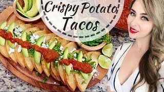 Tacos de Papa | Crispy Potato Tacos | 3 Step Mexican Recipe