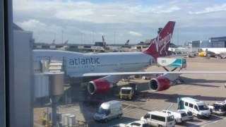 Virgin Atlantic 747 Dibbers row in the bubble economy seats