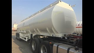 40000 L fuel tanker trailer 4 compartments Fuwa axles