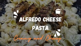 Cheesy Alfredo Pasta With White and Cheesy Sauce 😍Easy Recipe #ytstudio