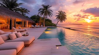 Tropical Beach & Positive Bossa Nova Music - Morning Jazz with Relaxing Ocean Waves Increased Focus