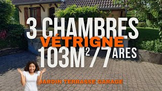 Maison traditionnelle de 103m2 à Vétrigne 90300 construite en 1989 sur 7 ares