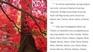 EZRA 2 | Ang Listahan ng mga Bumalik na Bihag | Tagalog Audio Bible Reading with Cille