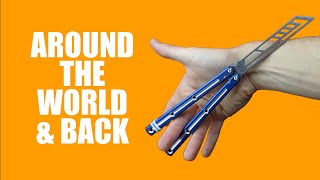 Balisong Tutorial - (Around the World & BACK) - Intermediate #24