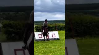 Hoof flicks!! Pony Kicking after jump 😂🐎 #equestrian #horse #youtube #edit #cute