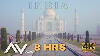 INDIA🥻🍛  8 Hours Iconic Places and Traditions Ambient Video