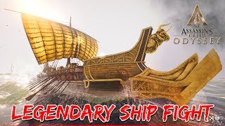 Defeat Gods of the Aegean Sea Cultists "Melanthos" | Assassin's Creed Odyssey Legendary Ship Battle